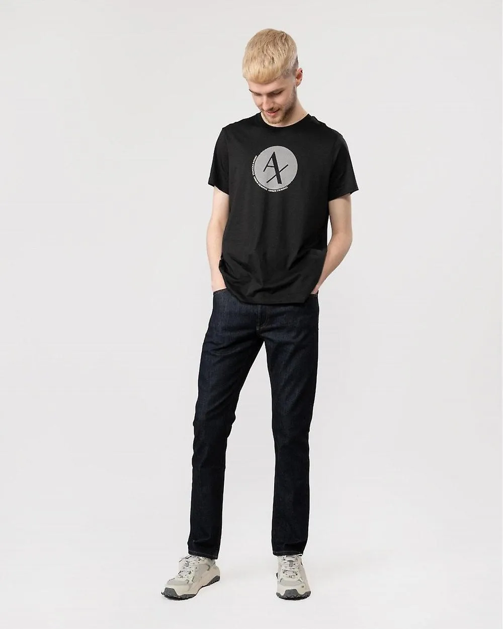 Armani Exchange Armani Exchange Mens Circle Logo T-Shirt
