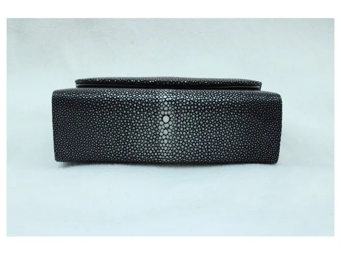 Autre Marque Clutch negro de mantarraya 