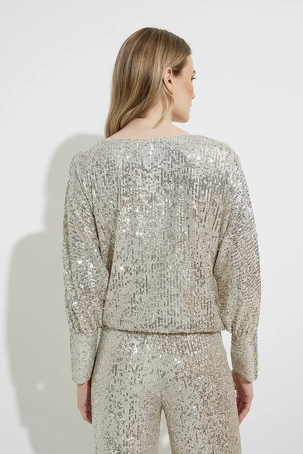 Blusa suelta de lentejuelas Joseph Ribkoff 224211