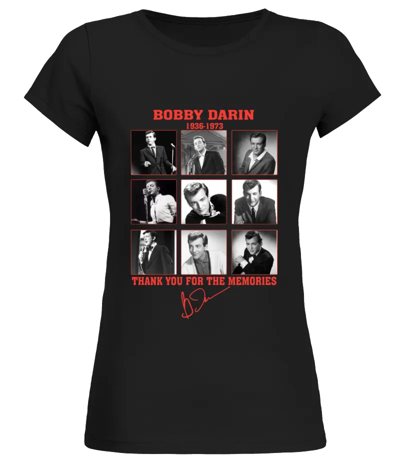 BOBBY DARIN 1936-1973 Camiseta cuello redondo Mujer