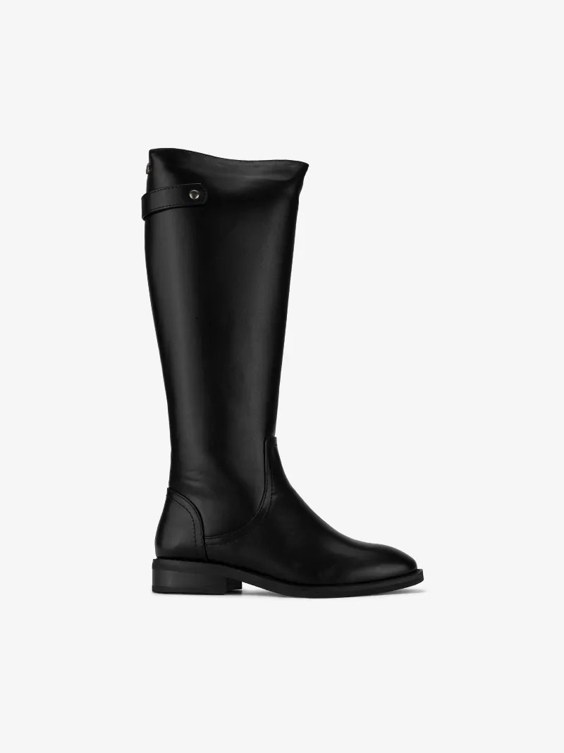 BOTA ESTILO CAVALEIRA COM FECHO NO LADO INTERIOR