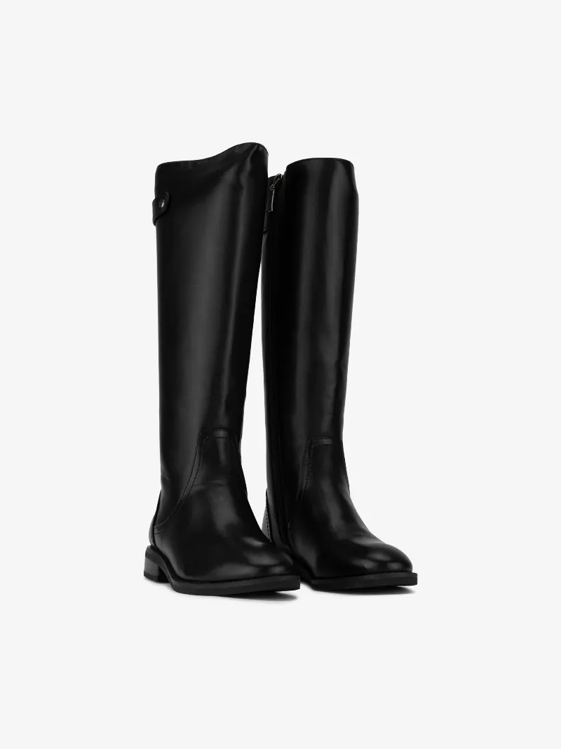 BOTA ESTILO CAVALEIRA COM FECHO NO LADO INTERIOR