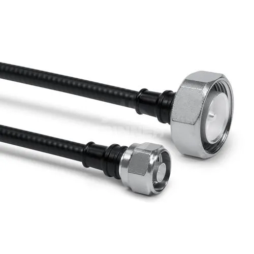 Cable coaxial confeccionado SF 1/4"-50-PE 7-16 macho N macho 1 m