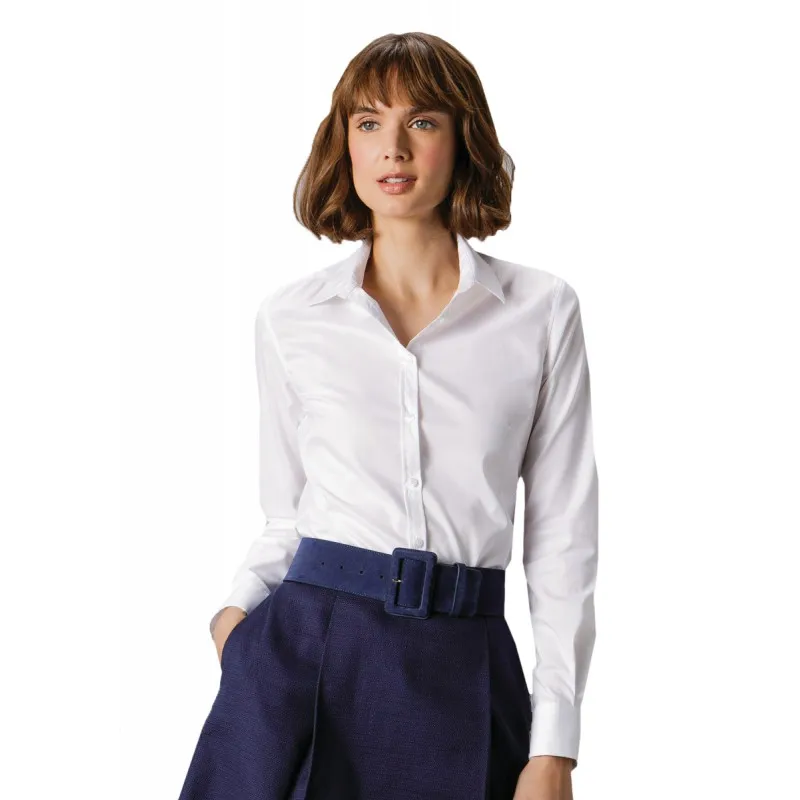 Camisa KUSTOM KIT KK782 mujer Stretch Oxford 