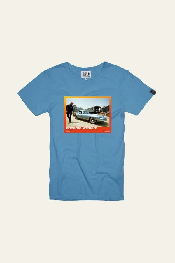 Camiseta Hombre Steve Mcqueen Western Air Blue