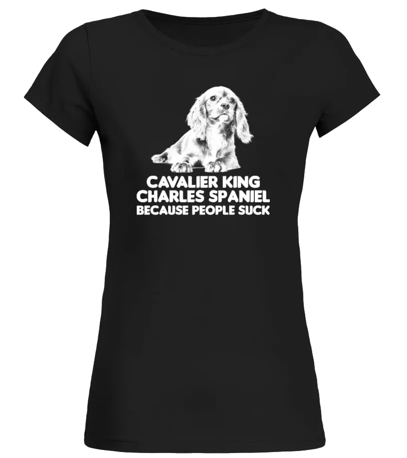 Cavalier King Charles Spaniel Camiseta cuello redondo Mujer