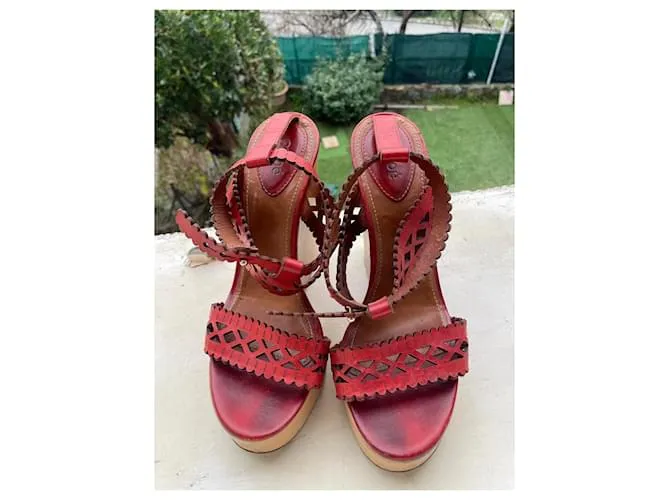 Chloé Sandalias Coral 