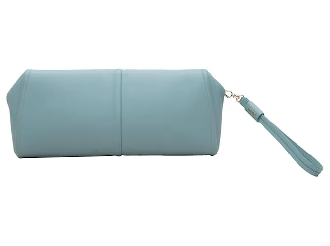 Clutch Elsap de cuero azul claro Max Mara 