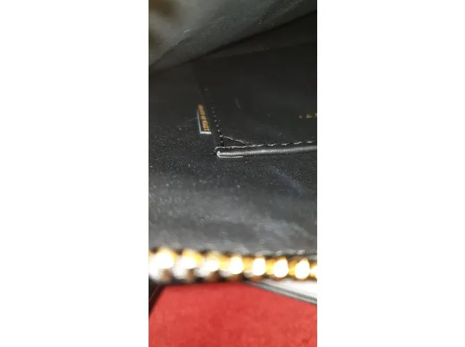 Clutch Giuseppe Zanotti Logo / Clutch de cuero repujado de cocodrilo negro PVP £500 