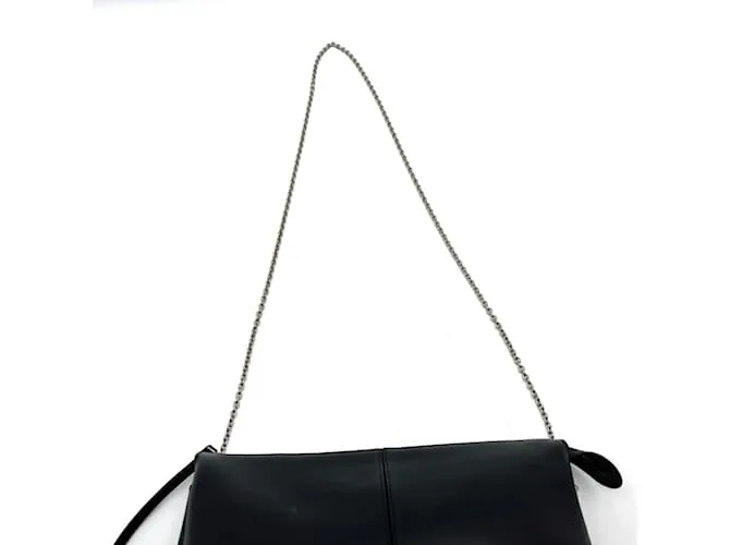 Céline Clutch Celine con cadena Negro 