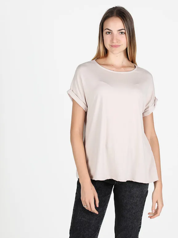 Daystar Jersey de mujer con cuello redondo y manga corta.