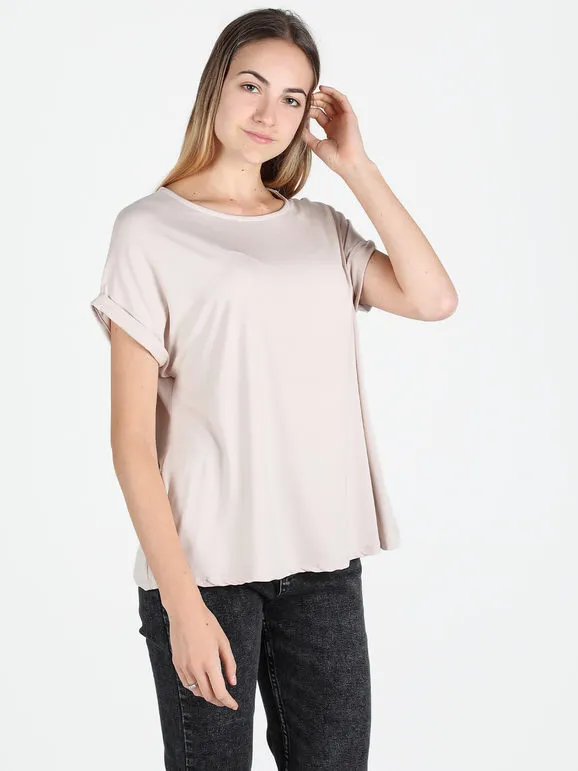 Daystar Jersey de mujer con cuello redondo y manga corta.