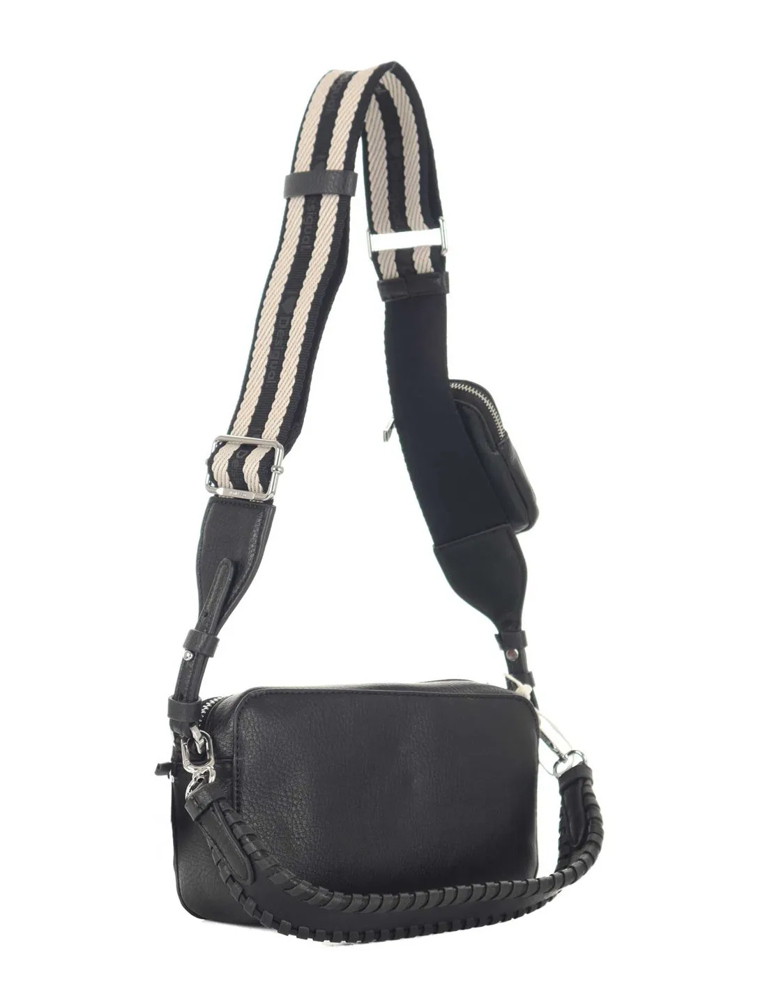 DESIGUAL - Bandolera negra 24SAXP19 Half Logo 24 Cambridge 2.0 