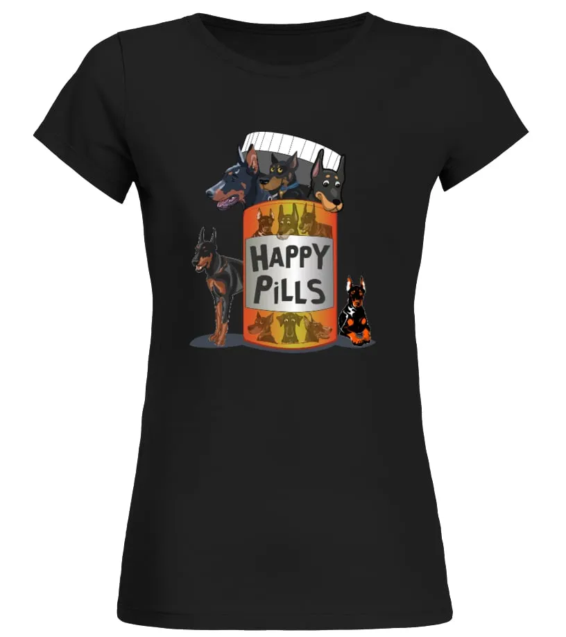 Doberman Pinscher Camiseta cuello redondo Mujer