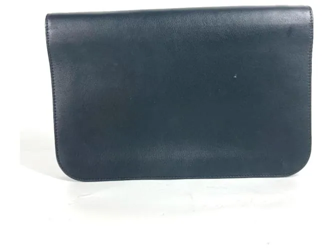 Fendi 8M0312 Flap Toujours Pouch Clutch Bag Negro 