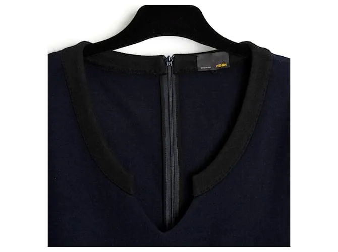 Fendi Vestidos Negro Azul marino 