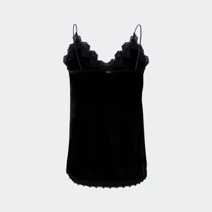 FRACOMINA Camiseta sin mangas negra Fracomina