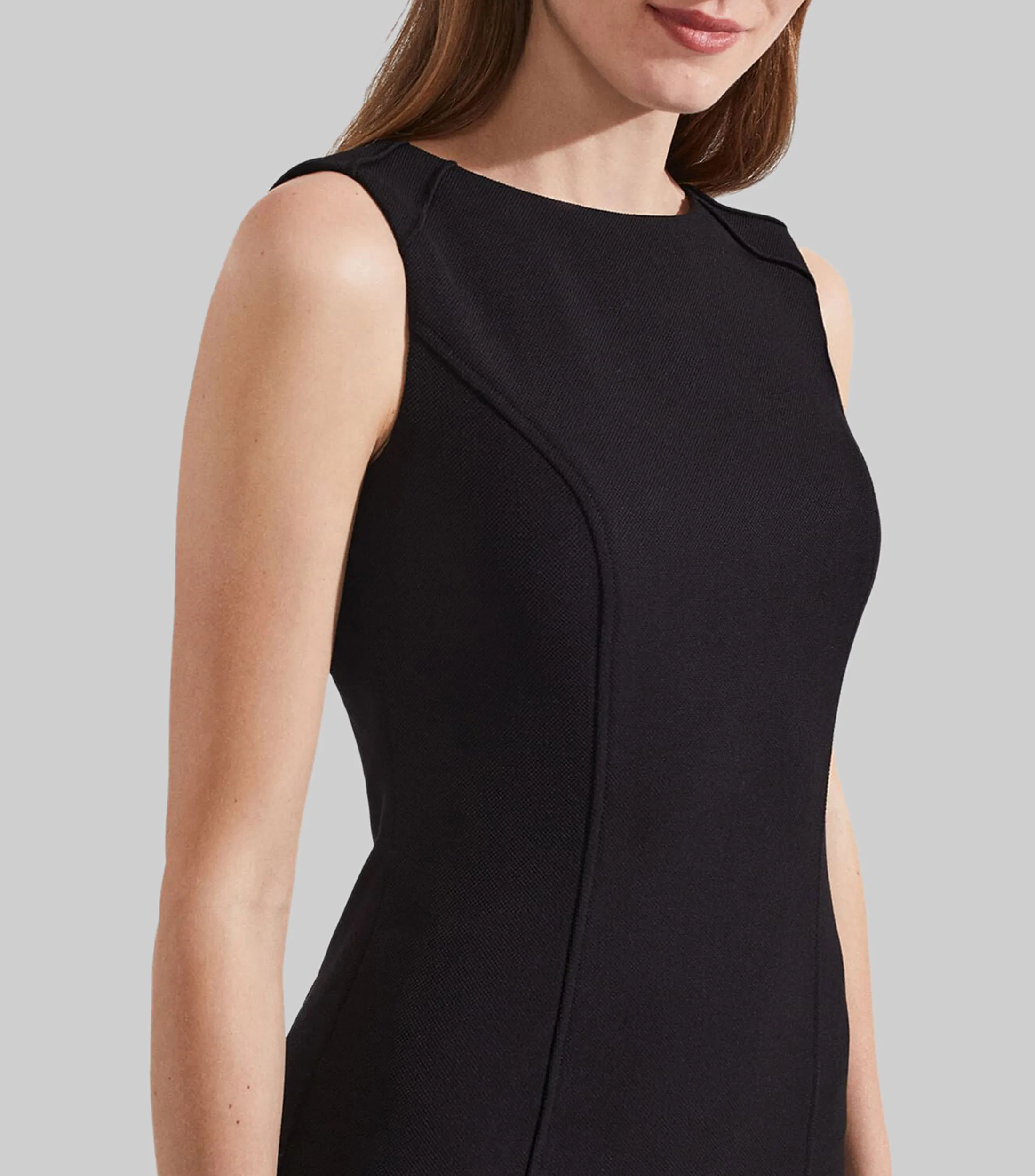 Hobbs Vestido midi liso sin mangas Mujer