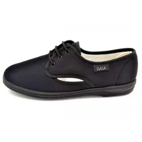Isasa 312 Velunil negro | Zapatilla de lona con cordones