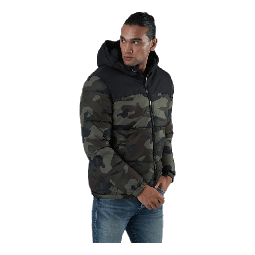 Jack & Jones Drew Puffer Hood Black