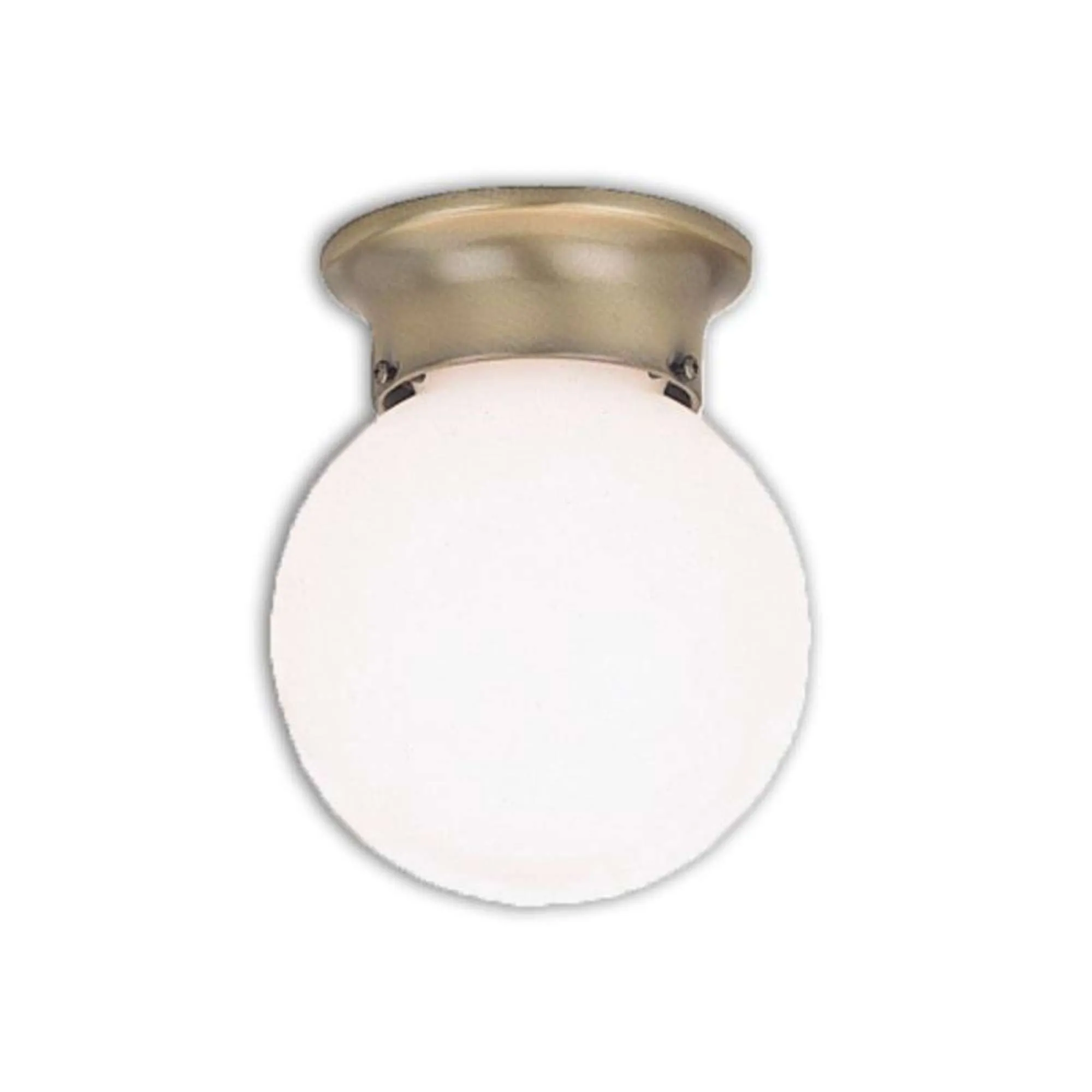 Lámpara de techo 60 Watts globo bronce antiguo