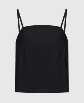 Max Mara Sportmax Black top CARMINE with crystal
