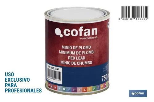 Minio de Plomo | Envase de 4 litros | (USO EXCLUSIVO PARA PROFESIONALES)