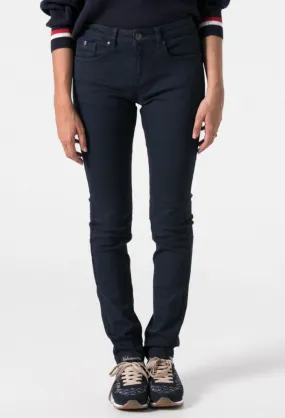 Pantalón pitillo azul marino de mujer