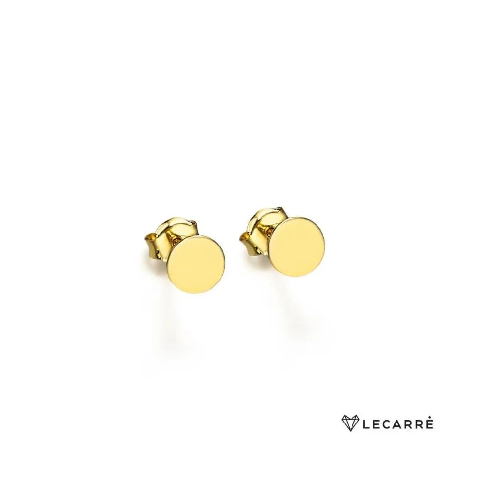 Pendientes oro 18K con forma de circulo