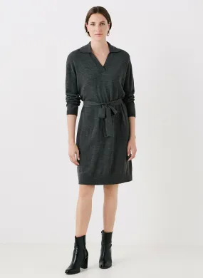 RMILAN - Vestido tipo jersey de mezcla de lana en gris