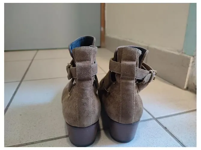 Saint Laurent botas Caramelo 