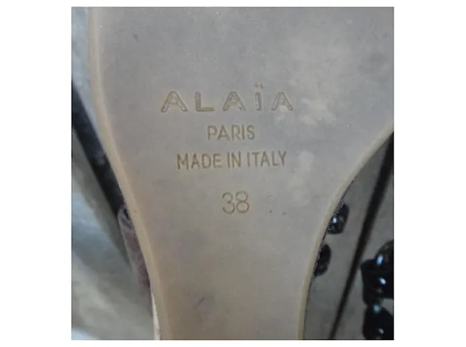 sandalias Alaïa p 38 Marrón oscuro 