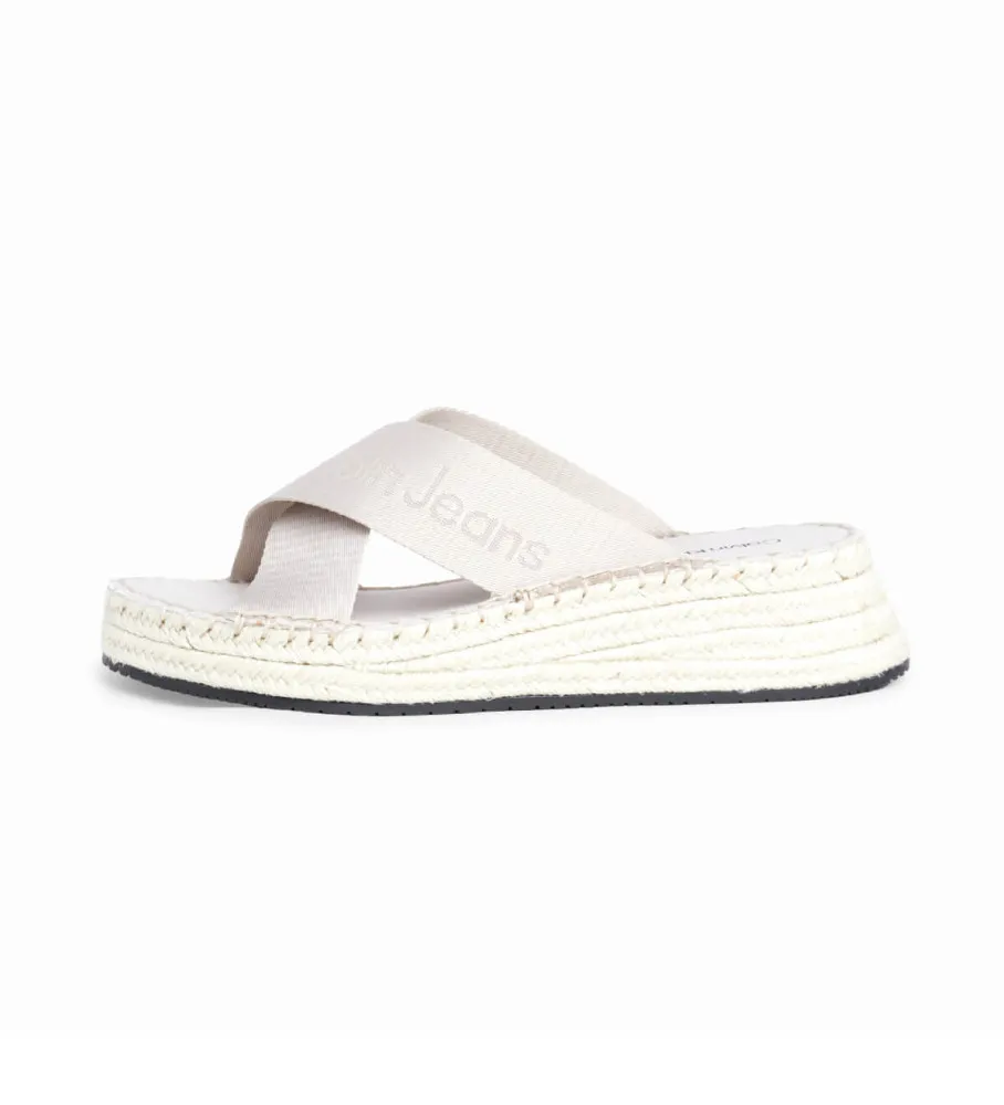 Sandlalias Sporty Wedge Rope beige