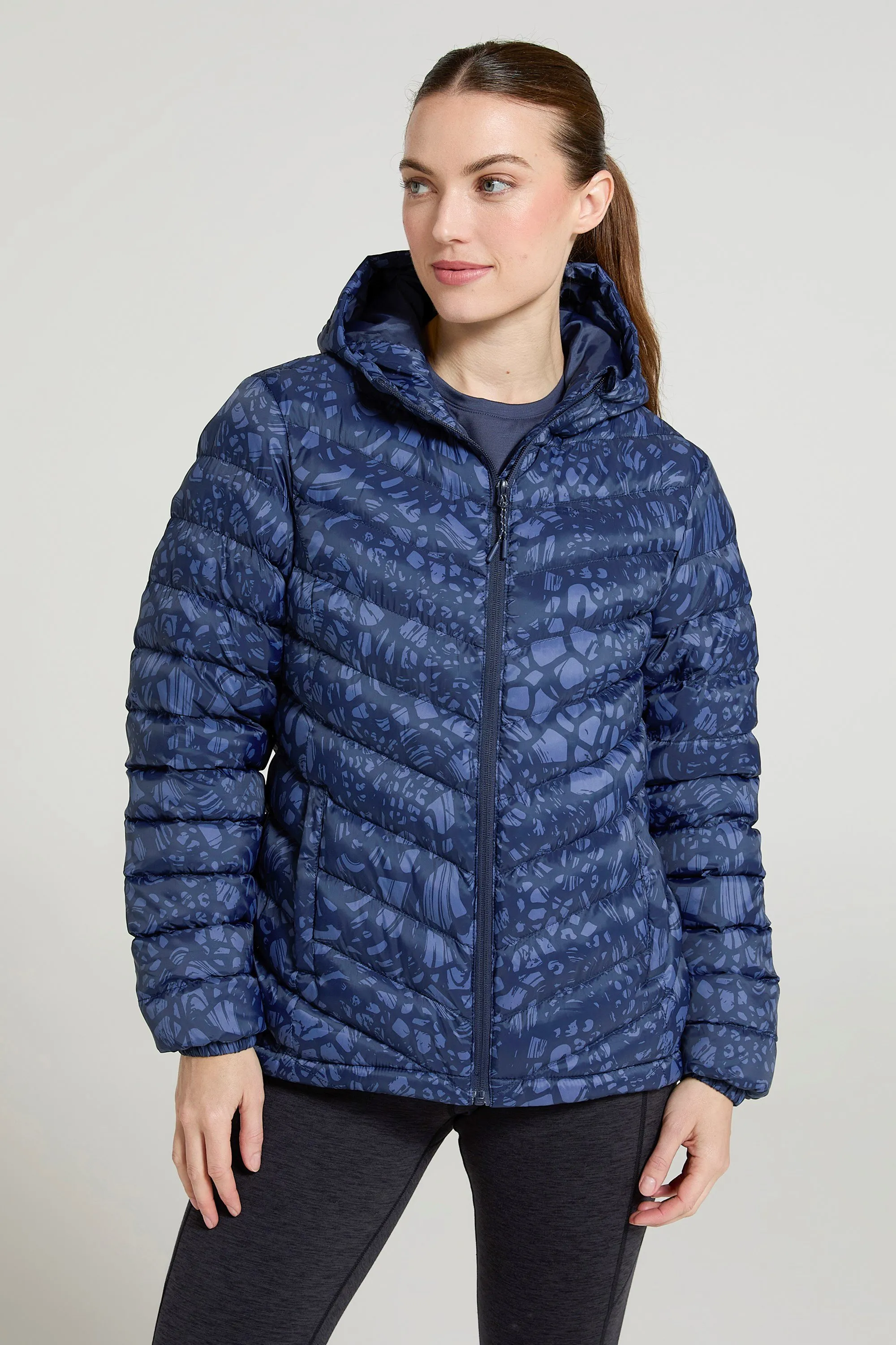 Seasons cazadora acolchada con estampado para mujer