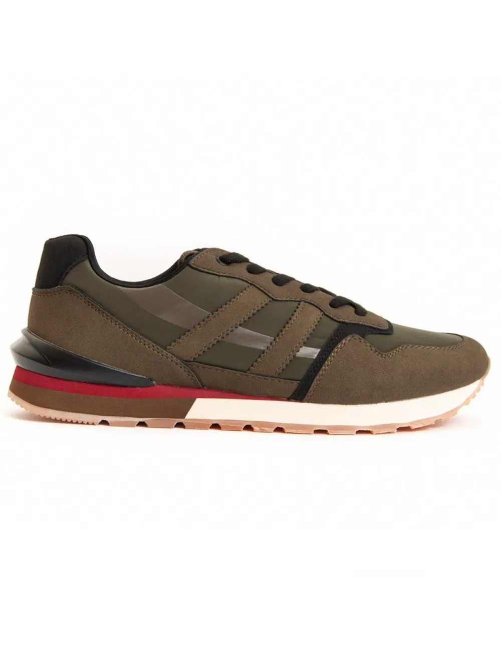 Sneaker Casual Para Hombre.  Montevita  Reeval  95772 Verde