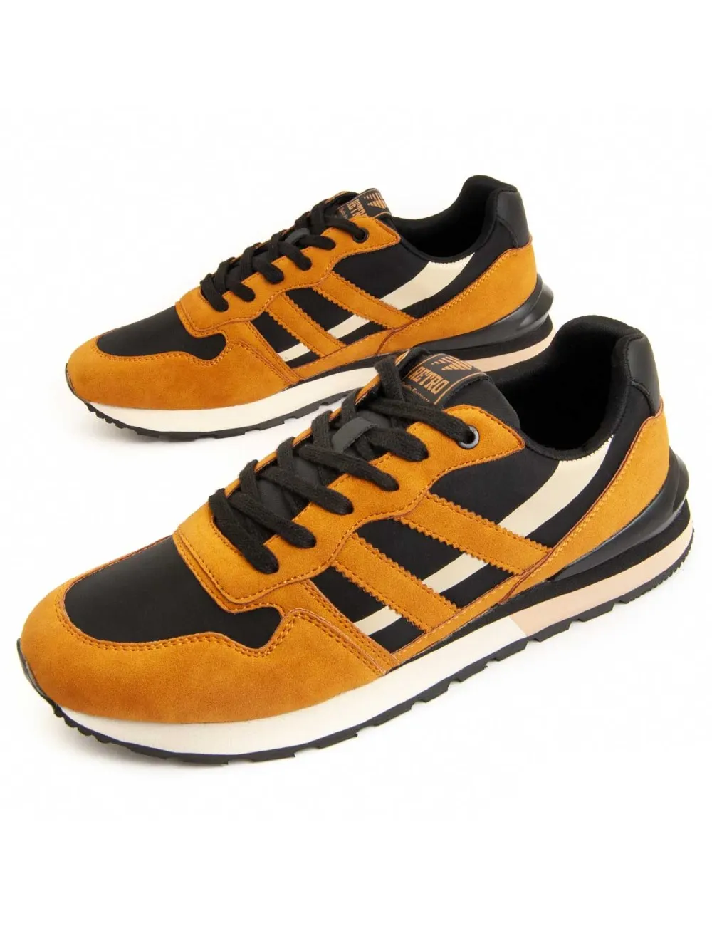Sneaker Casual Para Hombre.  Montevita  Reeval  95775 Amarillo