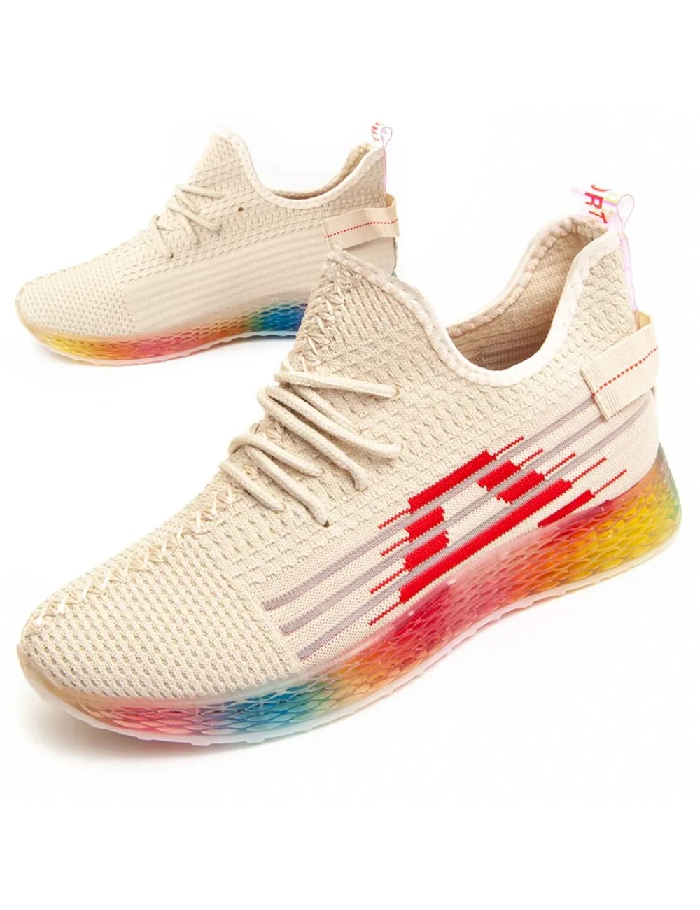 Sneaker Casual Para Mujer.  Montevita  Sportsair  90471 Beige
