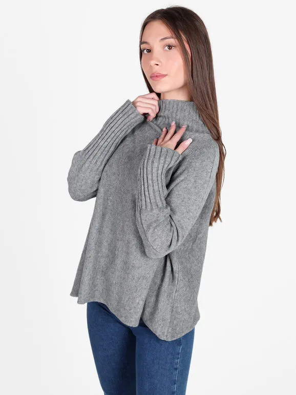 Solada Jersey oversize de mujer con cuello vuelto