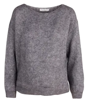 ST GERVAIS - Jersey holgado con cuello redondo en gris