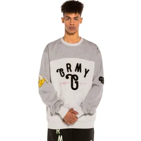 Sudadera Grimey "Jungle Punch" Bicolor Crewneck - Sport Grey | Spring 22