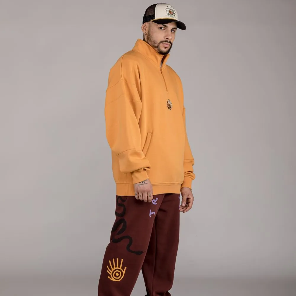 Sudadera Grimey "SNIPES X GRIMEY TRUE ROOTS" HIGH NECK - Orange | Fall 22
