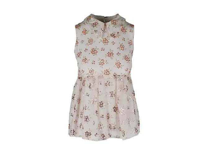 Top estampado con purpurina de Miu Miu Multicolor 