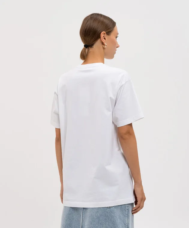 Toteme White T-shirt with a straight cut