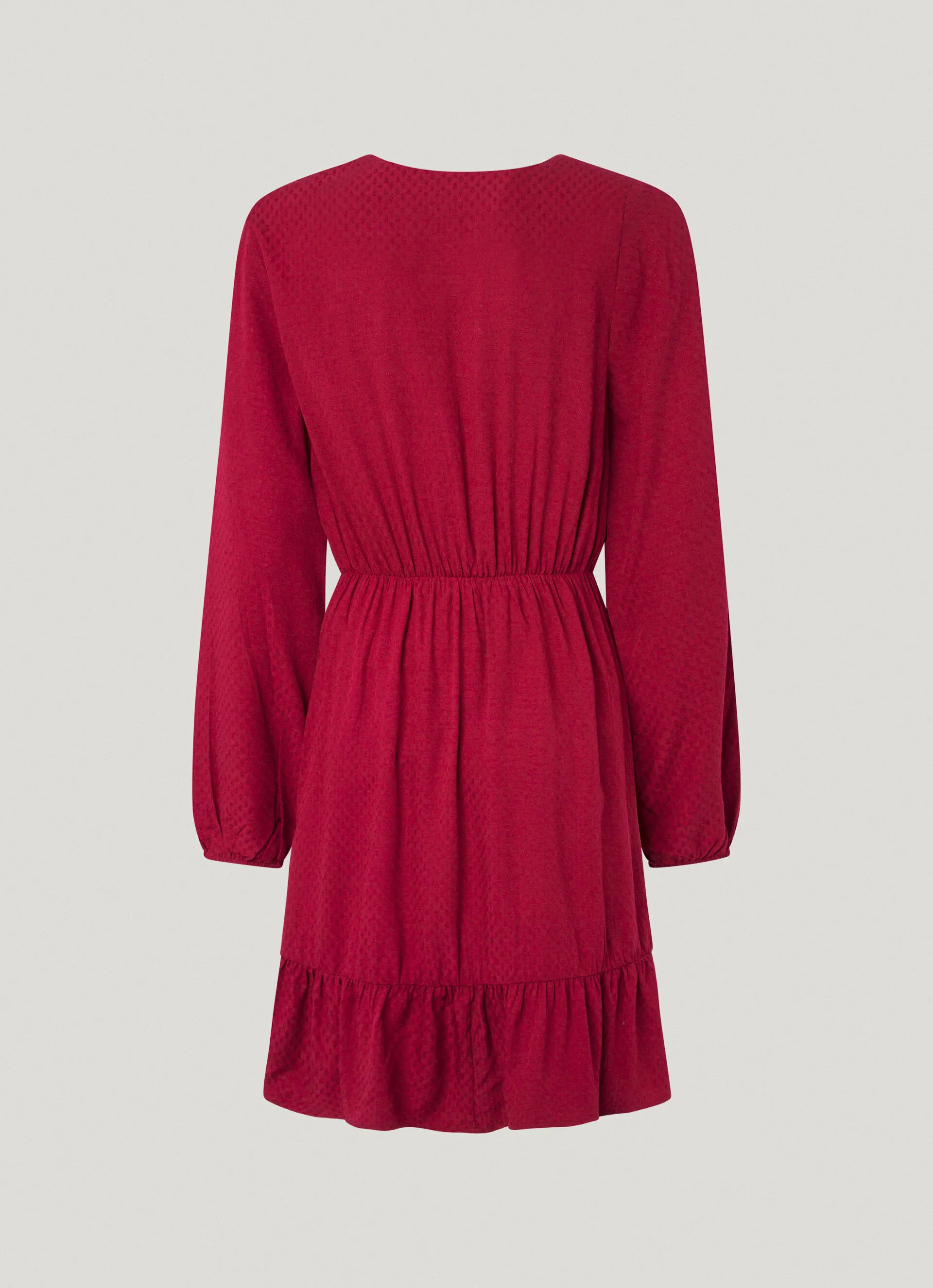 vestido corto cuello pico