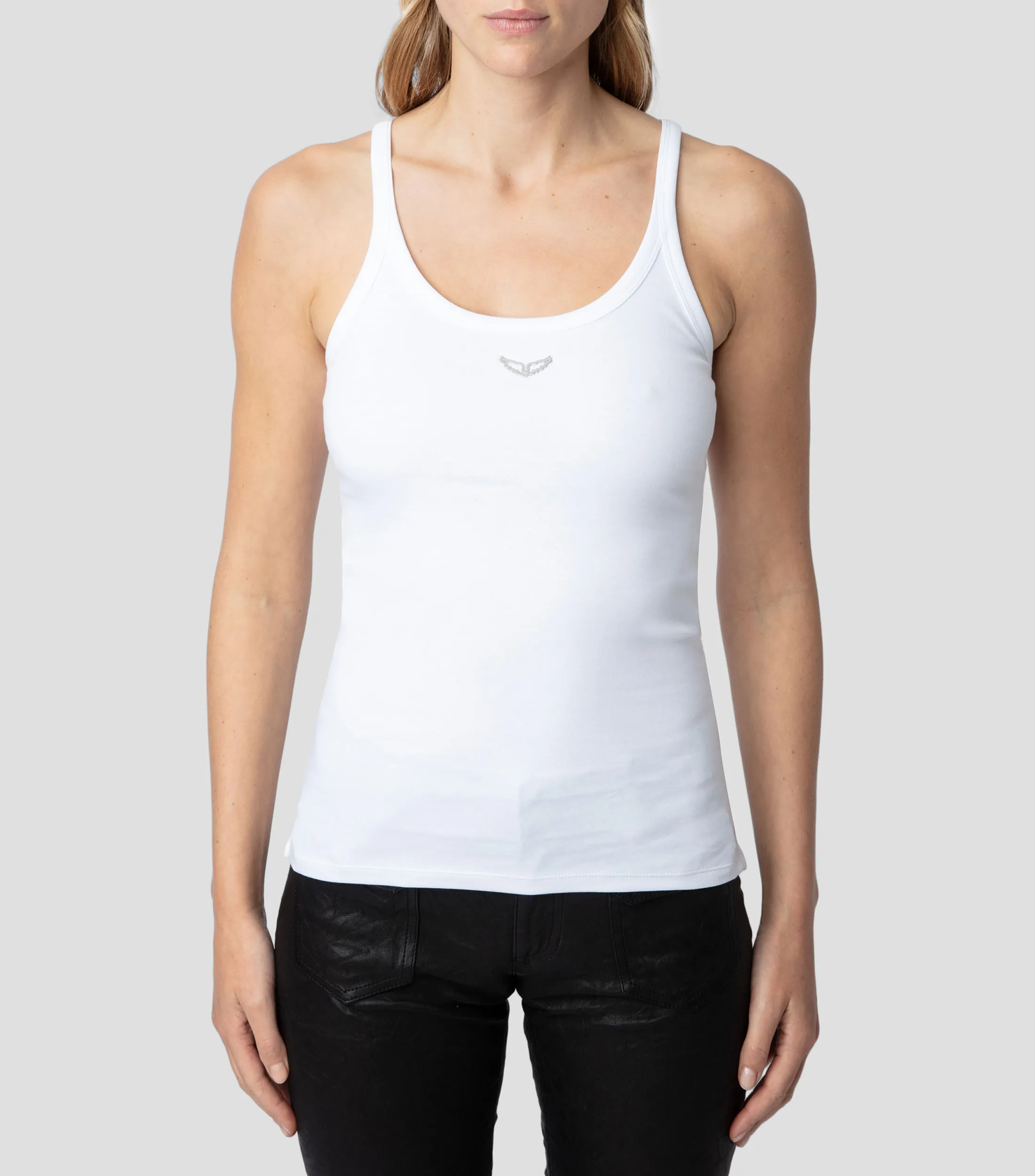 Zadig & Voltaire Playera cuello U sin mangas Mujer