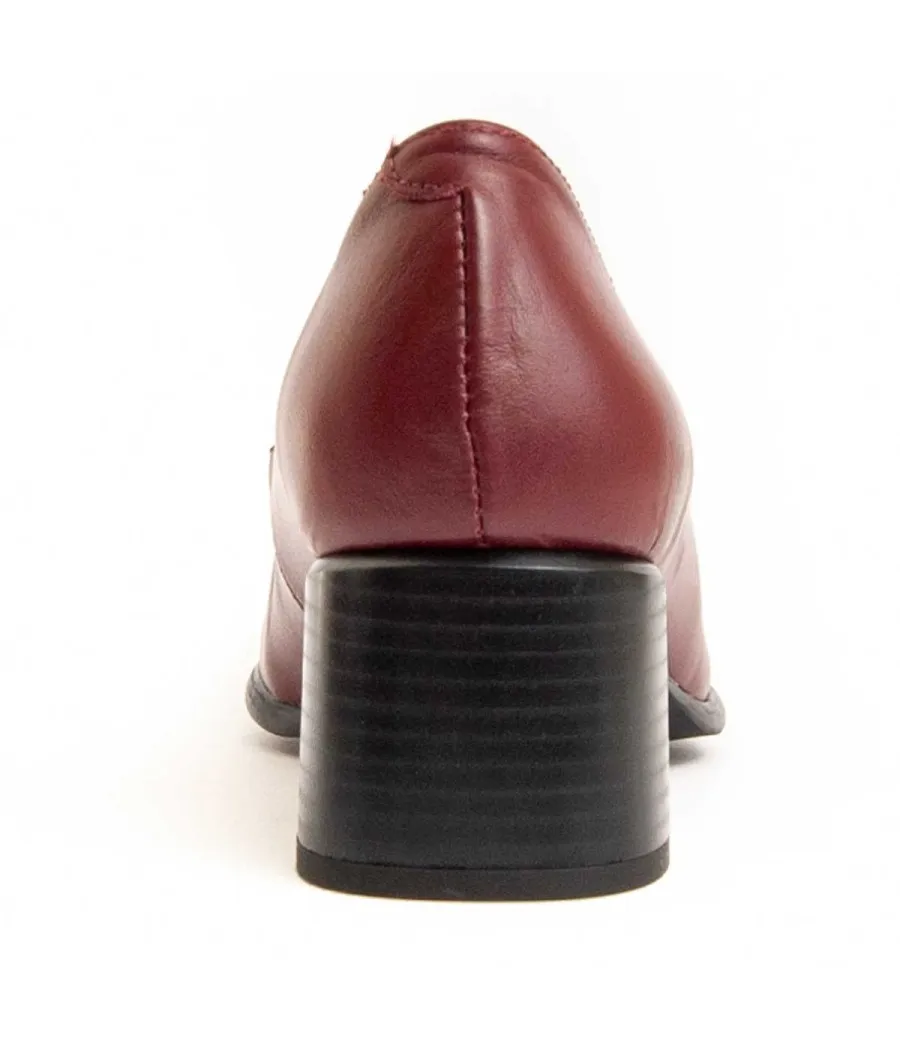 ZaZapato De Piel Con Tacón Para Mujer.  Purapiel  Puraheel  95771